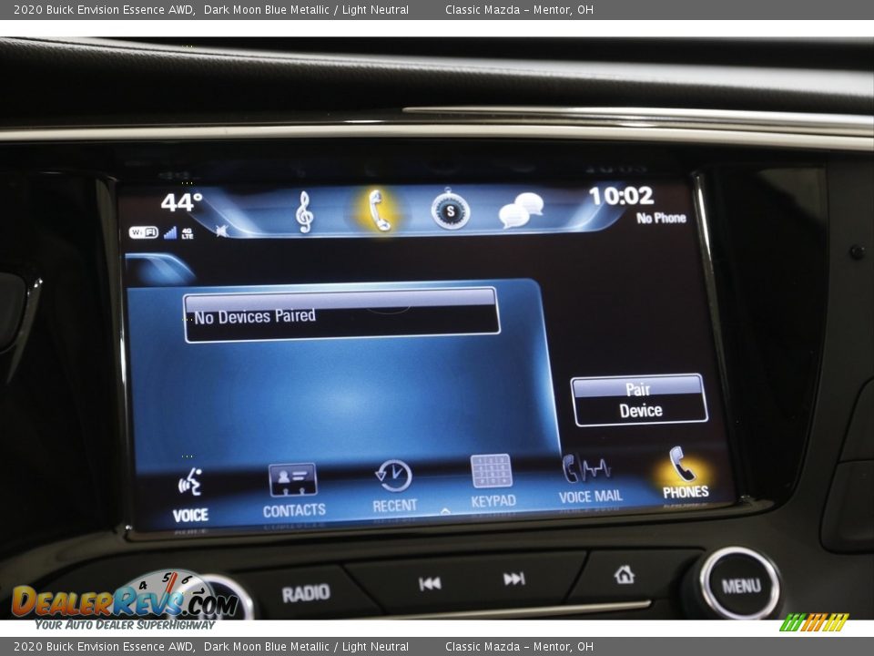 2020 Buick Envision Essence AWD Dark Moon Blue Metallic / Light Neutral Photo #11