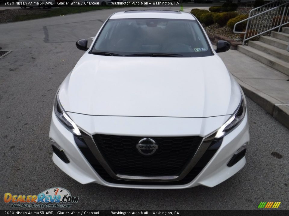 2020 Nissan Altima SR AWD Glacier White / Charcoal Photo #12