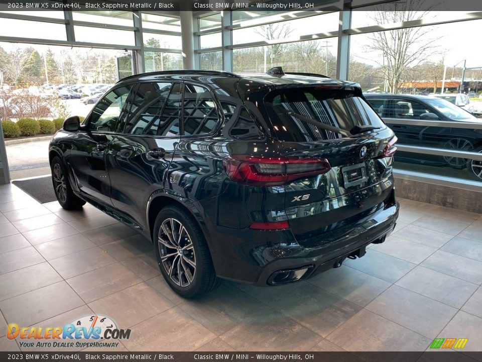 2023 BMW X5 xDrive40i Black Sapphire Metallic / Black Photo #2