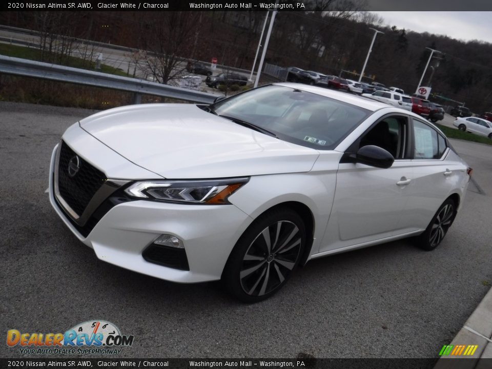 2020 Nissan Altima SR AWD Glacier White / Charcoal Photo #13