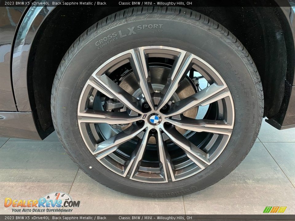 2023 BMW X5 xDrive40i Black Sapphire Metallic / Black Photo #3