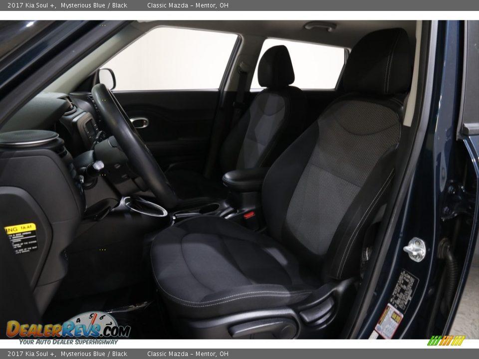 2017 Kia Soul + Mysterious Blue / Black Photo #5