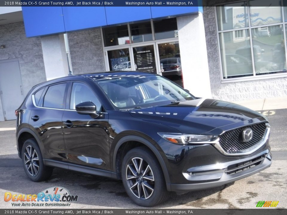 2018 Mazda CX-5 Grand Touring AWD Jet Black Mica / Black Photo #1
