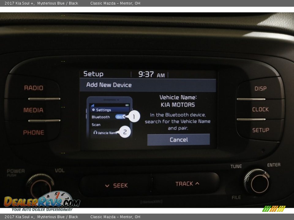 2017 Kia Soul + Mysterious Blue / Black Photo #10