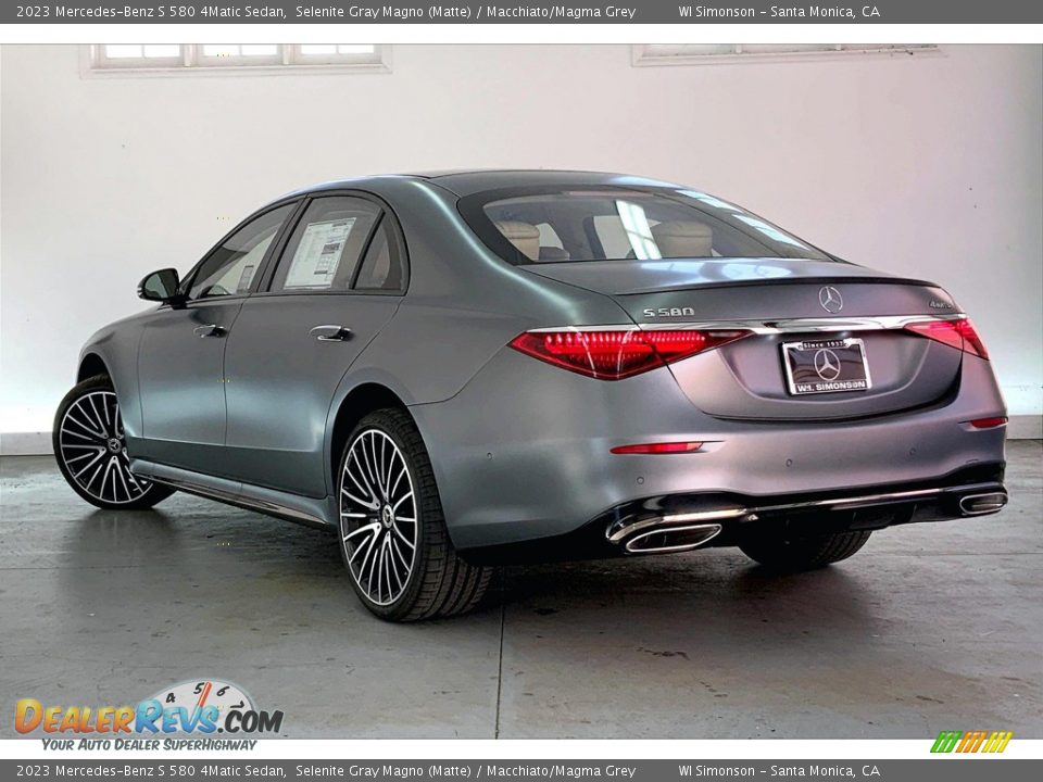 2023 Mercedes-Benz S 580 4Matic Sedan Selenite Gray Magno (Matte) / Macchiato/Magma Grey Photo #2