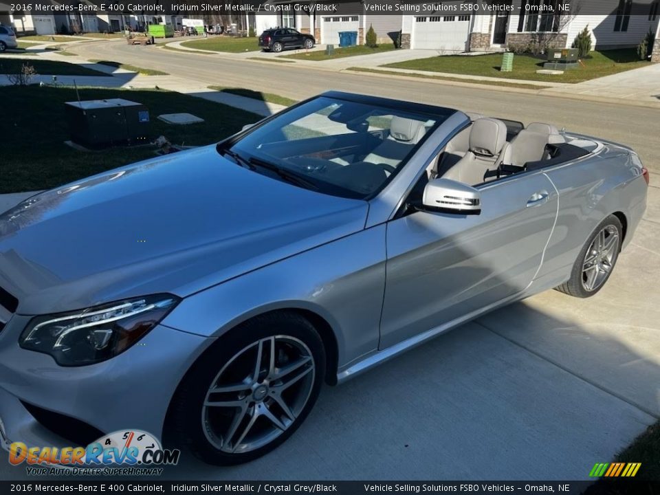 2016 Mercedes-Benz E 400 Cabriolet Iridium Silver Metallic / Crystal Grey/Black Photo #1