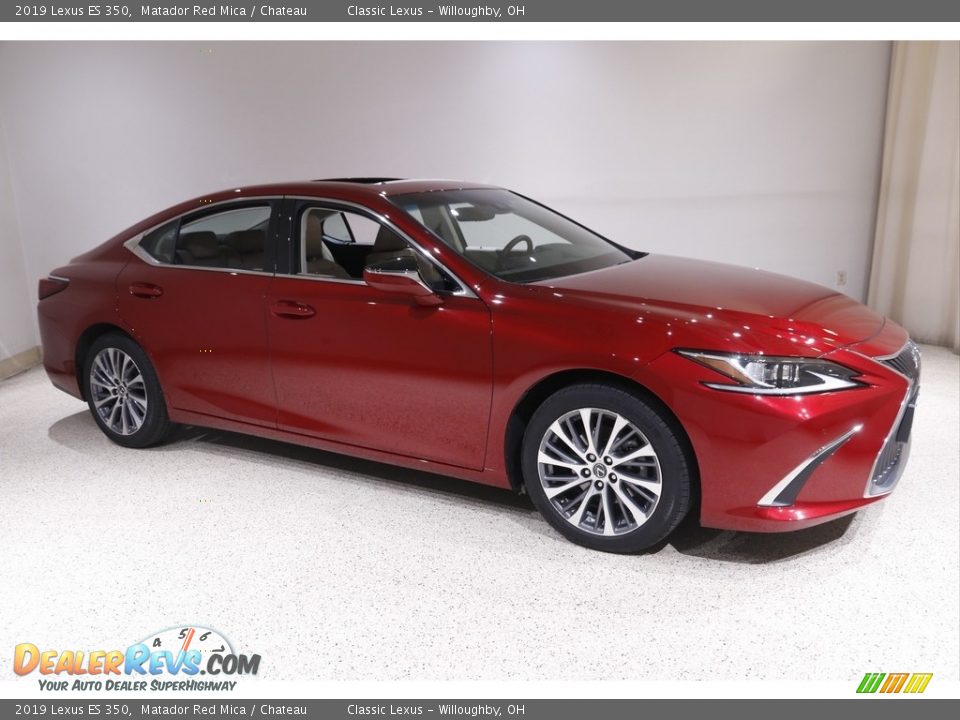 2019 Lexus ES 350 Matador Red Mica / Chateau Photo #1