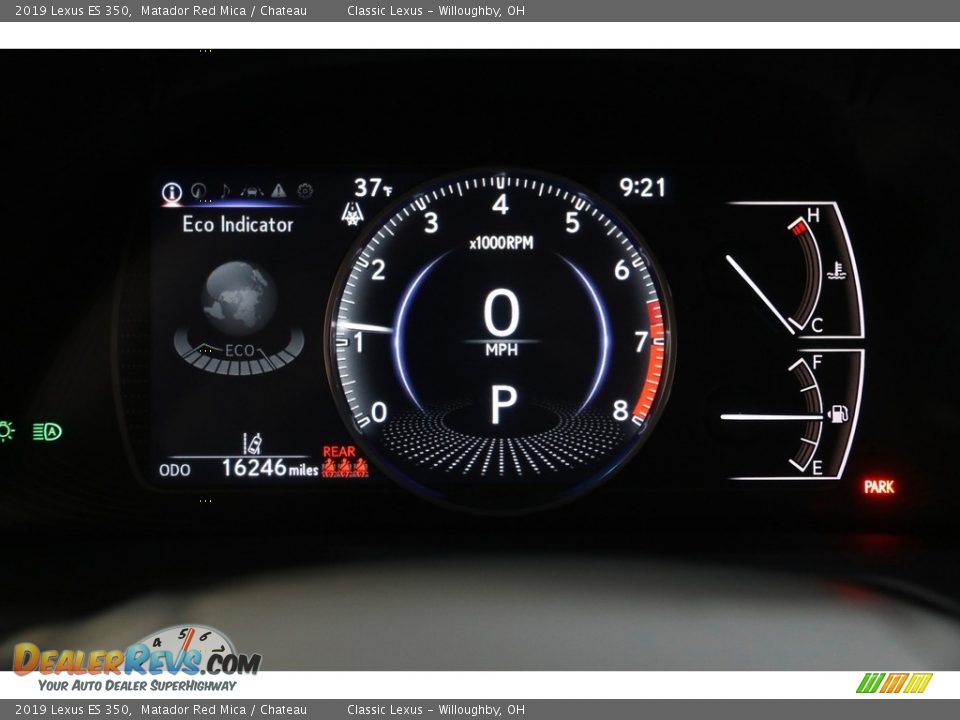 2019 Lexus ES 350 Matador Red Mica / Chateau Photo #8