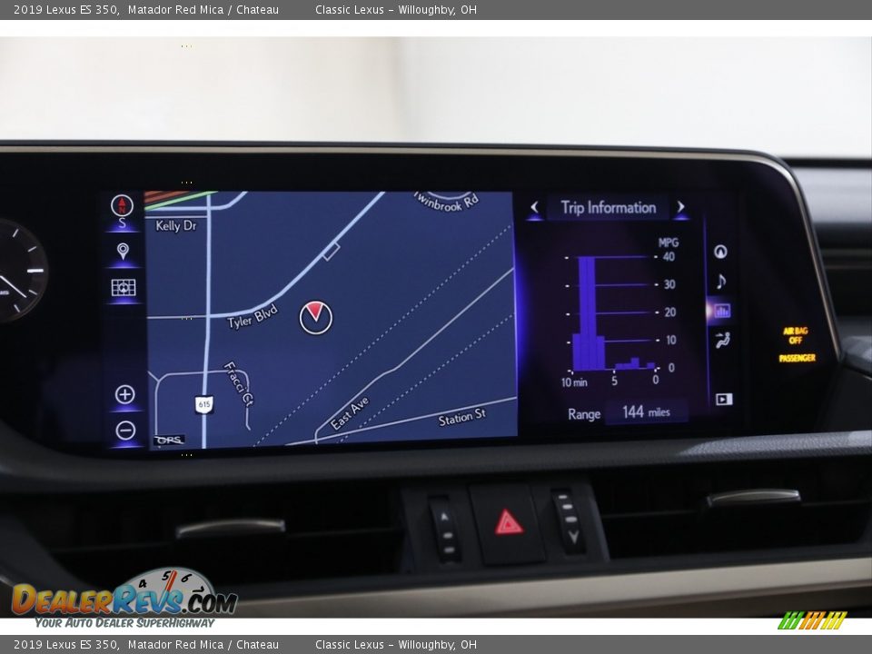 2019 Lexus ES 350 Matador Red Mica / Chateau Photo #12