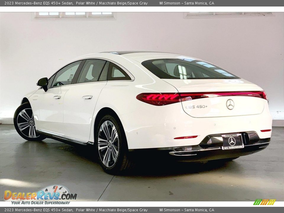 2023 Mercedes-Benz EQS 450+ Sedan Polar White / Macchiato Beige/Space Gray Photo #2