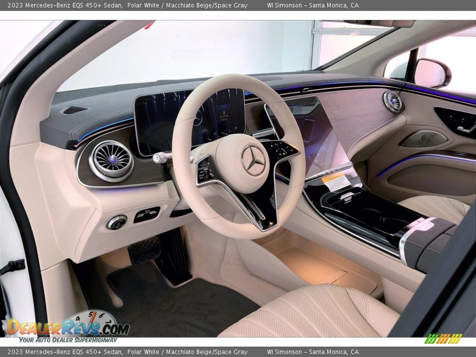 Macchiato Beige/Space Gray Interior - 2023 Mercedes-Benz EQS 450+ Sedan Photo #4