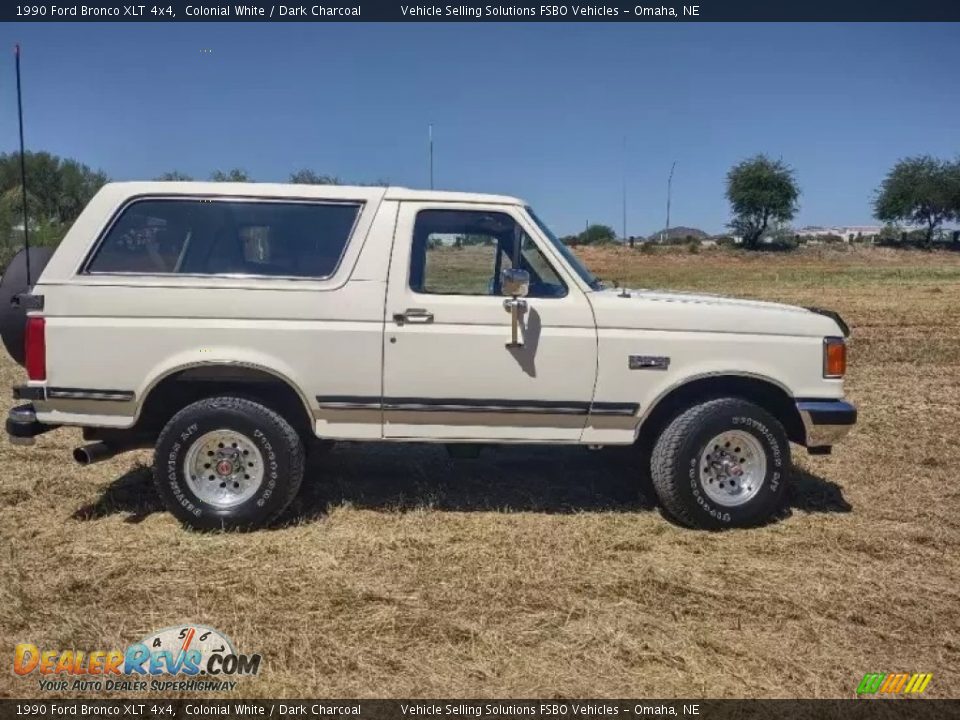 Colonial White 1990 Ford Bronco XLT 4x4 Photo #2