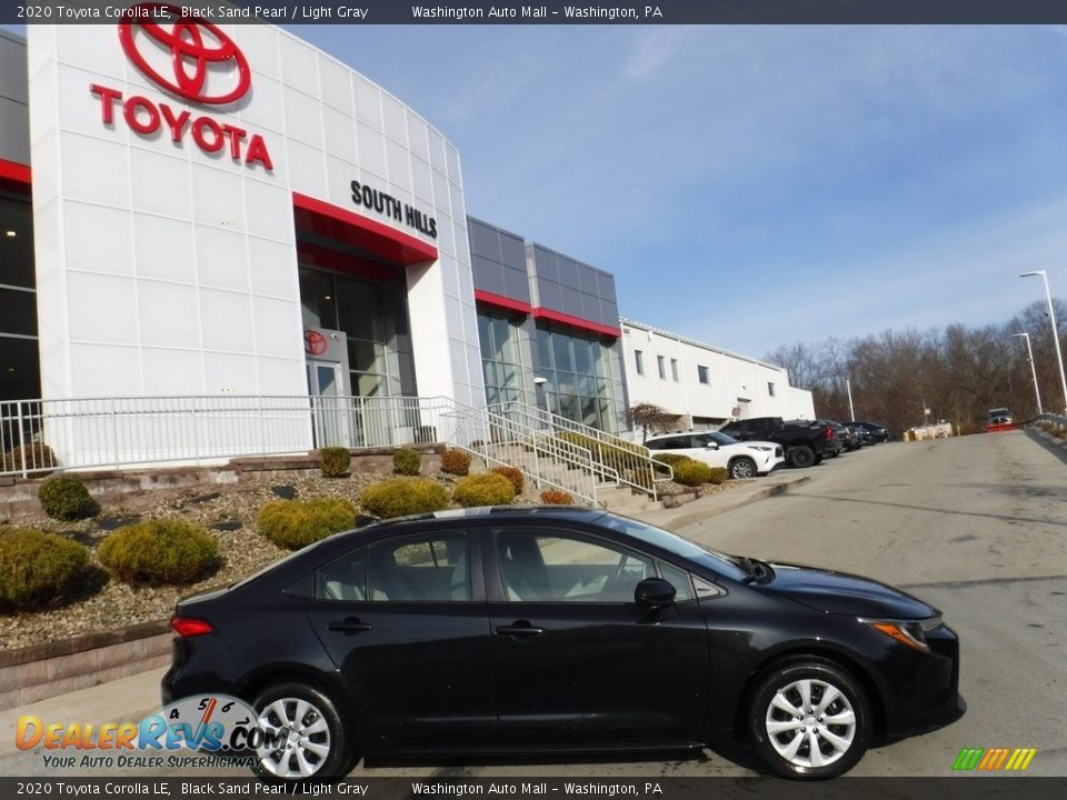 2020 Toyota Corolla LE Black Sand Pearl / Light Gray Photo #2