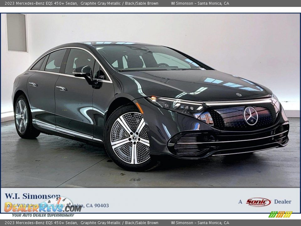 2023 Mercedes-Benz EQS 450+ Sedan Graphite Gray Metallic / Black/Sable Brown Photo #1