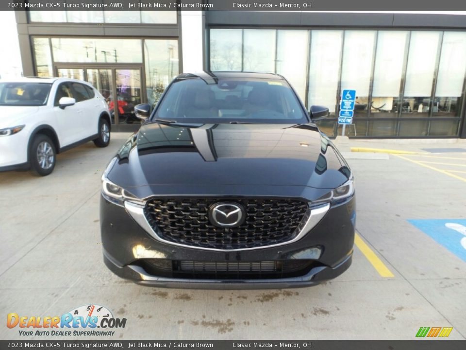 2023 Mazda CX-5 Turbo Signature AWD Jet Black Mica / Caturra Brown Photo #2