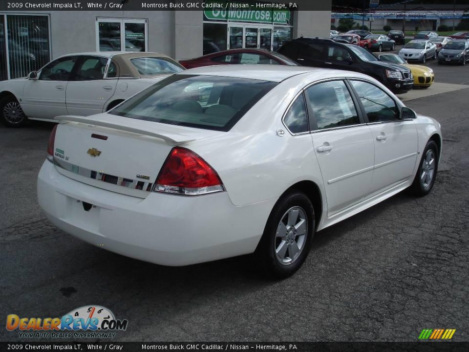 2009 Chevrolet Impala LT White / Gray Photo #3
