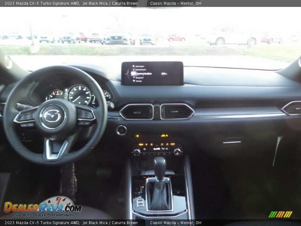 2023 Mazda CX-5 Turbo Signature AWD Jet Black Mica / Caturra Brown Photo #3