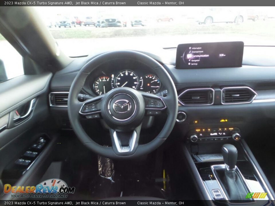 2023 Mazda CX-5 Turbo Signature AWD Jet Black Mica / Caturra Brown Photo #4