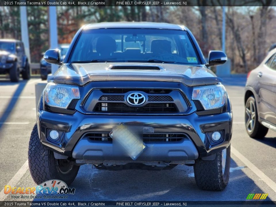 2015 Toyota Tacoma V6 Double Cab 4x4 Black / Graphite Photo #2