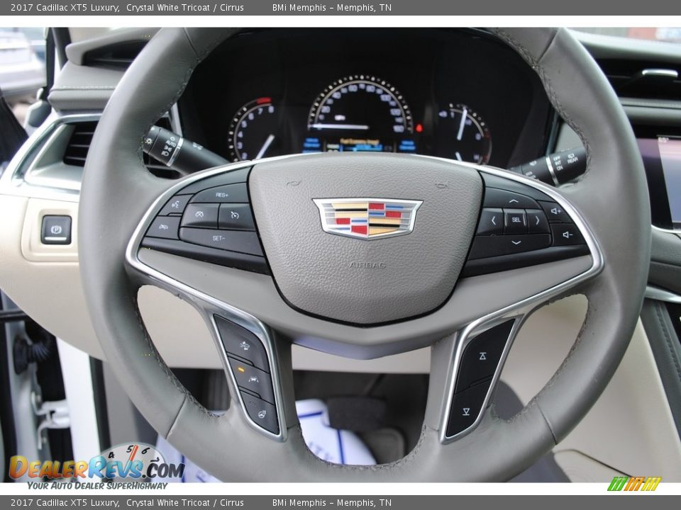 2017 Cadillac XT5 Luxury Crystal White Tricoat / Cirrus Photo #12