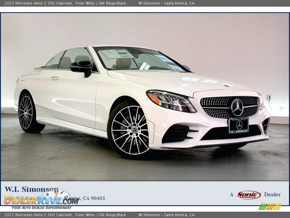 2022 Mercedes-Benz C 300 Cabriolet Polar White / Silk Beige/Black Photo #1