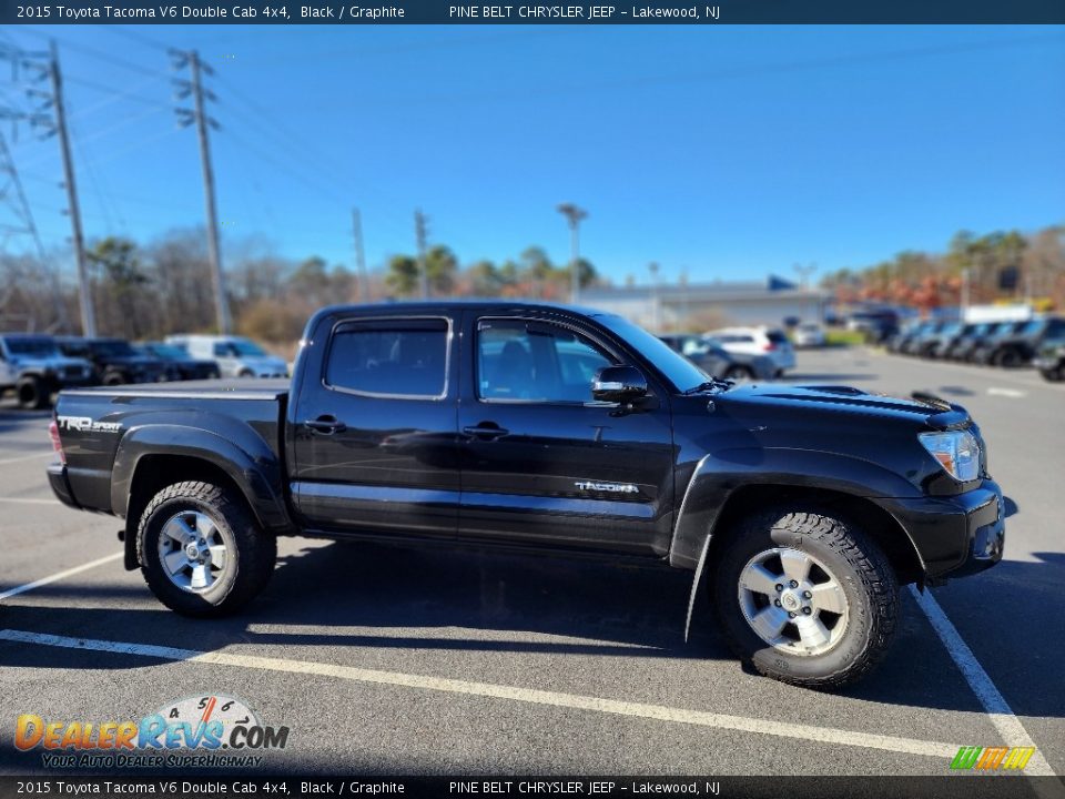 2015 Toyota Tacoma V6 Double Cab 4x4 Black / Graphite Photo #5