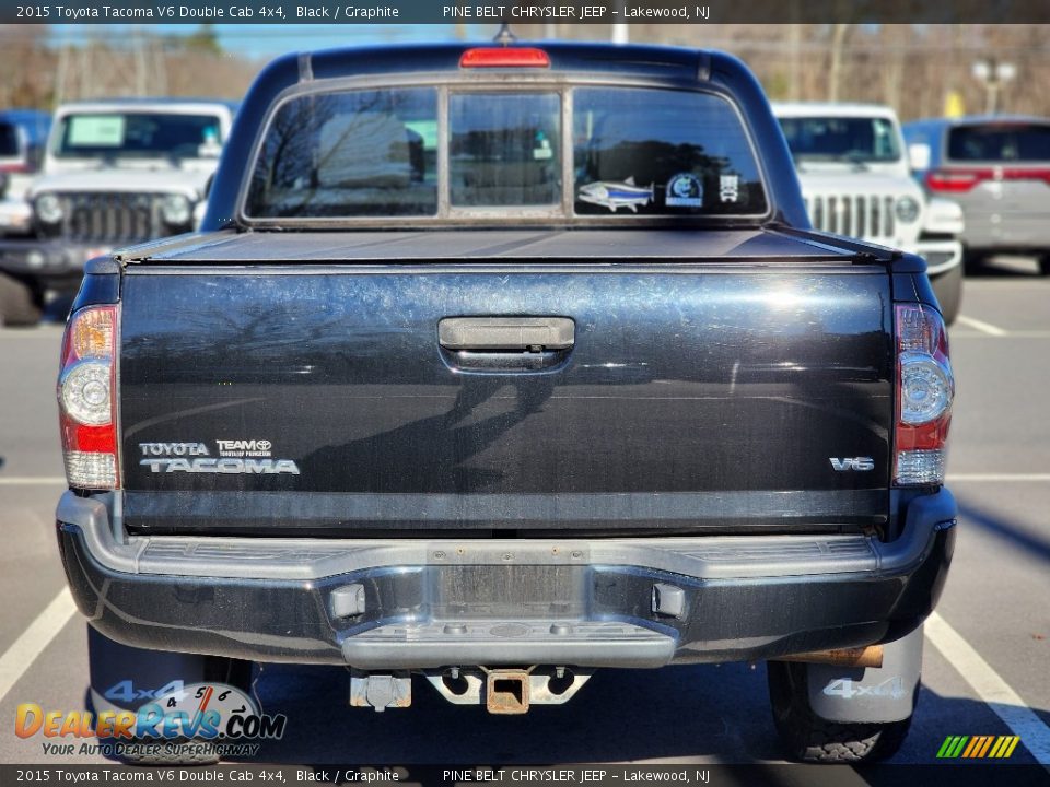 2015 Toyota Tacoma V6 Double Cab 4x4 Black / Graphite Photo #6