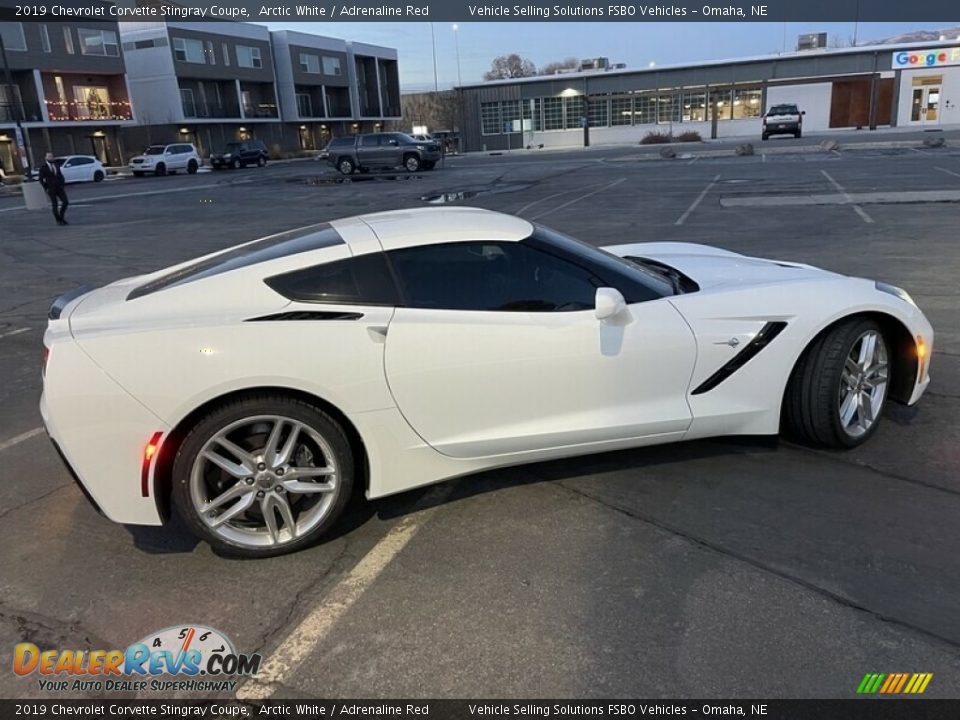 2019 Chevrolet Corvette Stingray Coupe Arctic White / Adrenaline Red Photo #3