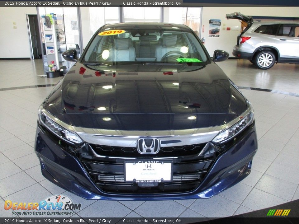 2019 Honda Accord LX Sedan Obsidian Blue Pearl / Gray Photo #2