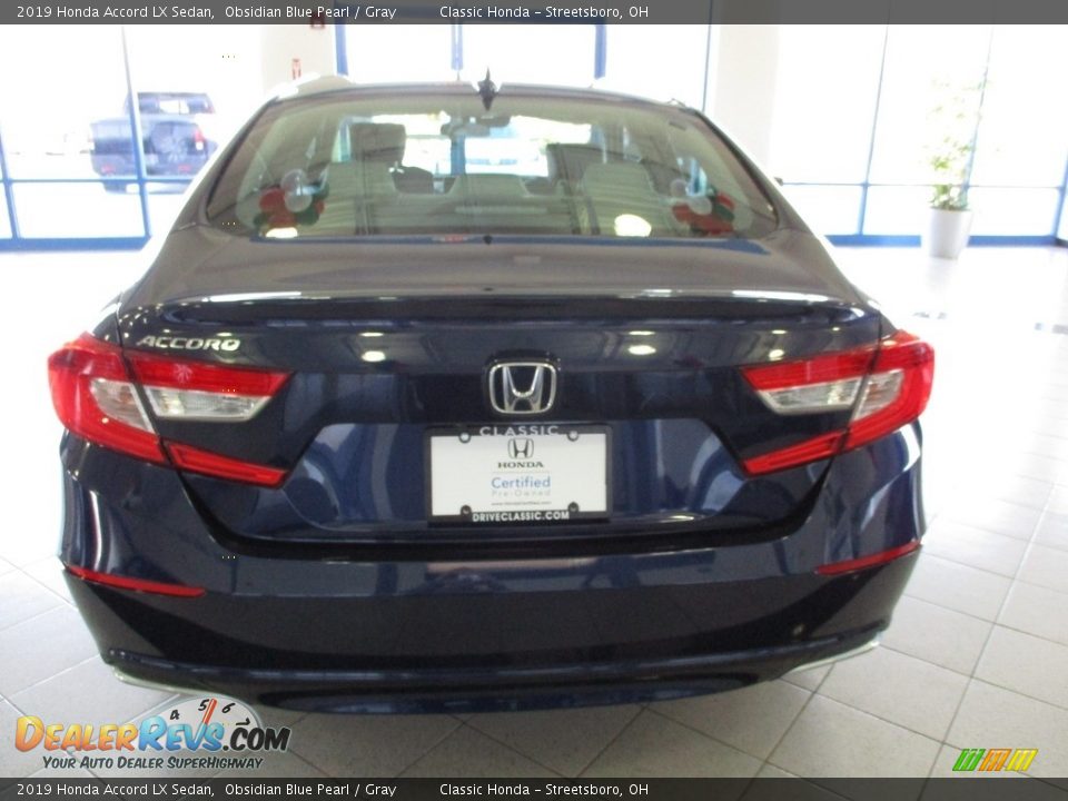 2019 Honda Accord LX Sedan Obsidian Blue Pearl / Gray Photo #8