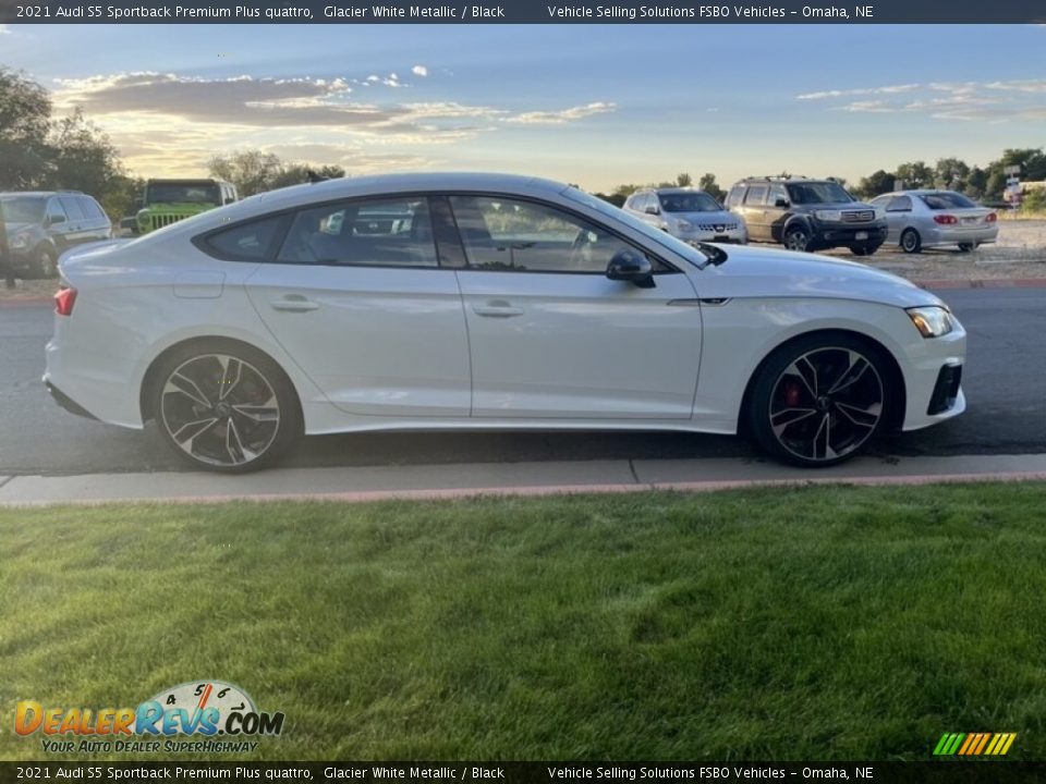 2021 Audi S5 Sportback Premium Plus quattro Glacier White Metallic / Black Photo #7