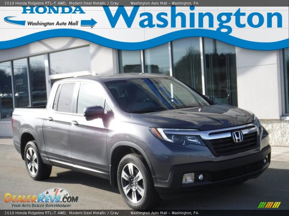 2019 Honda Ridgeline RTL-T AWD Modern Steel Metallic / Gray Photo #1