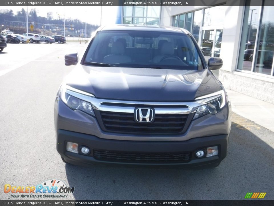 2019 Honda Ridgeline RTL-T AWD Modern Steel Metallic / Gray Photo #5