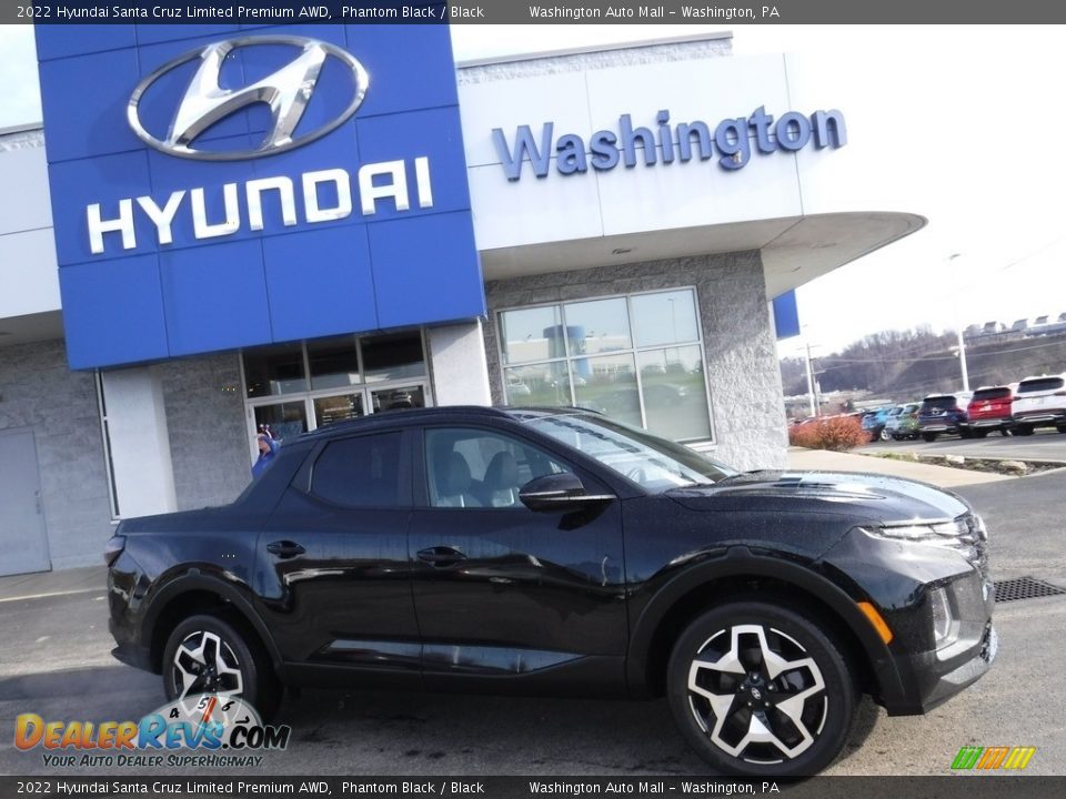 2022 Hyundai Santa Cruz Limited Premium AWD Phantom Black / Black Photo #2