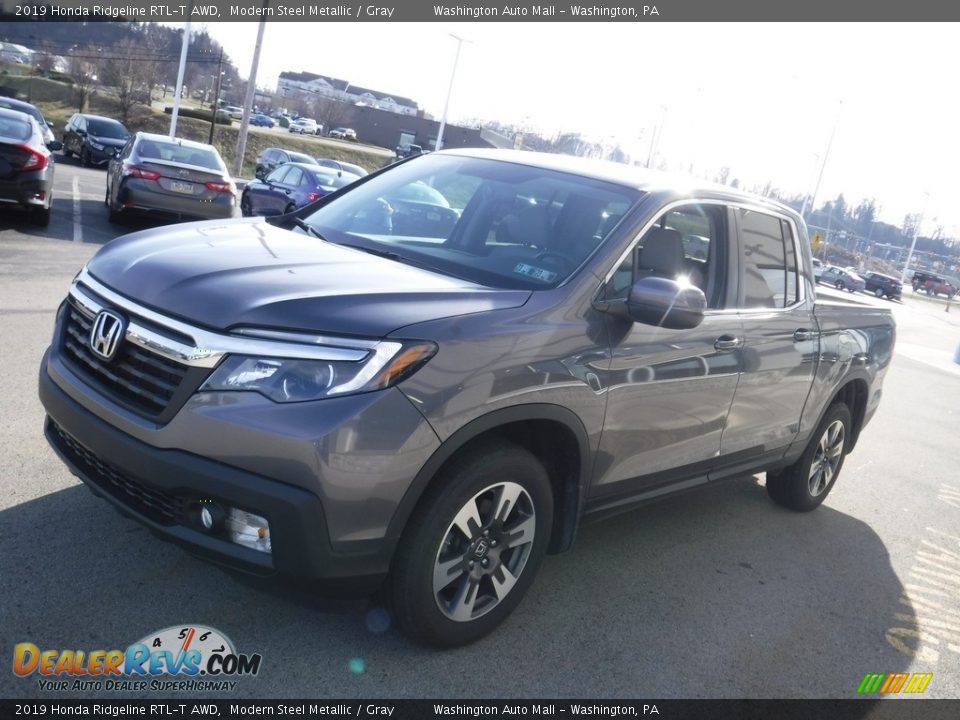 2019 Honda Ridgeline RTL-T AWD Modern Steel Metallic / Gray Photo #6