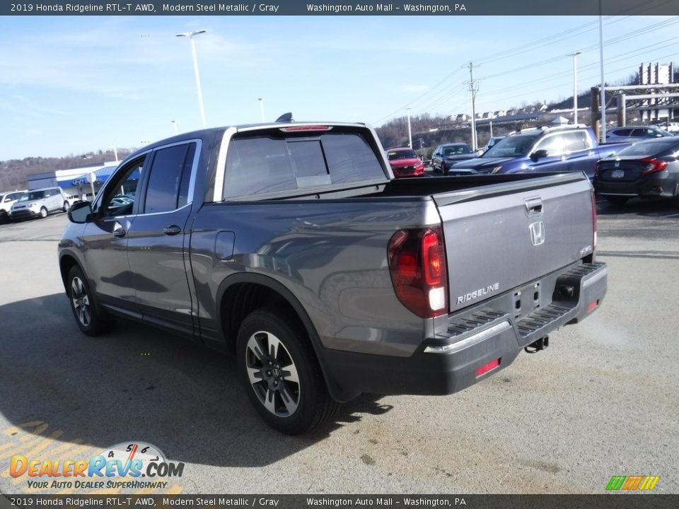 2019 Honda Ridgeline RTL-T AWD Modern Steel Metallic / Gray Photo #8