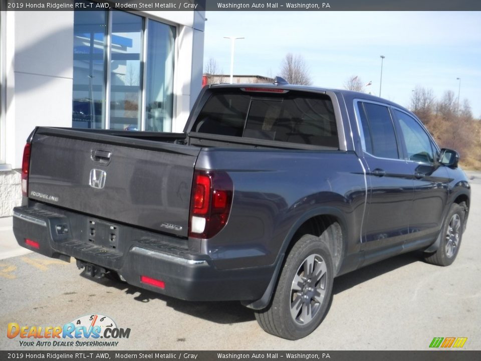 2019 Honda Ridgeline RTL-T AWD Modern Steel Metallic / Gray Photo #10