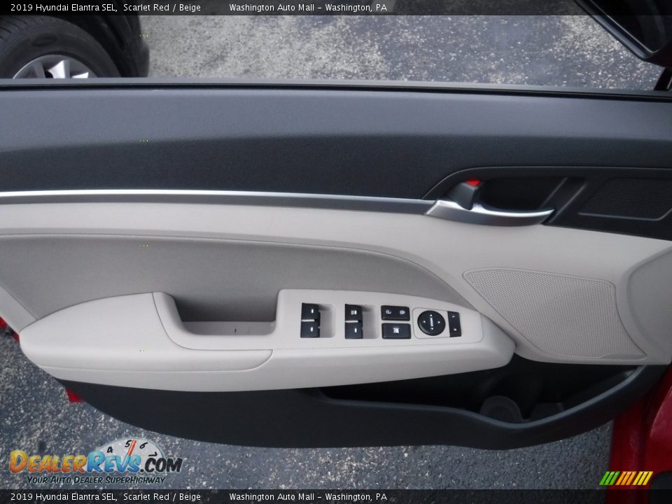 2019 Hyundai Elantra SEL Scarlet Red / Beige Photo #11
