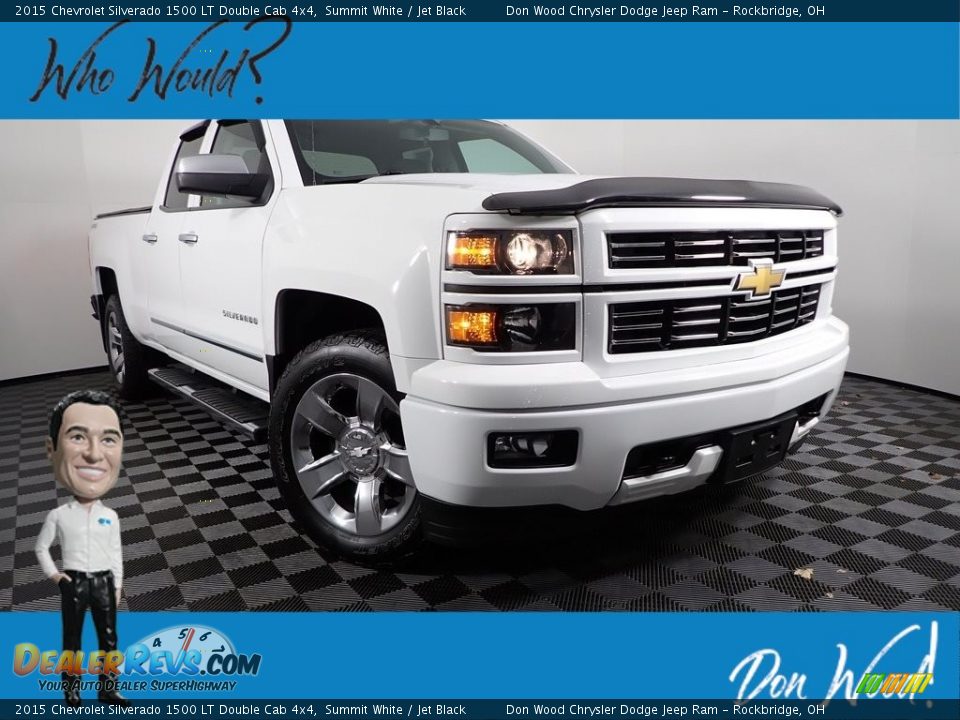 2015 Chevrolet Silverado 1500 LT Double Cab 4x4 Summit White / Jet Black Photo #1