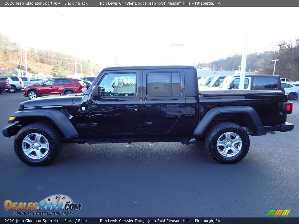 2020 Jeep Gladiator Sport 4x4 Black / Black Photo #2