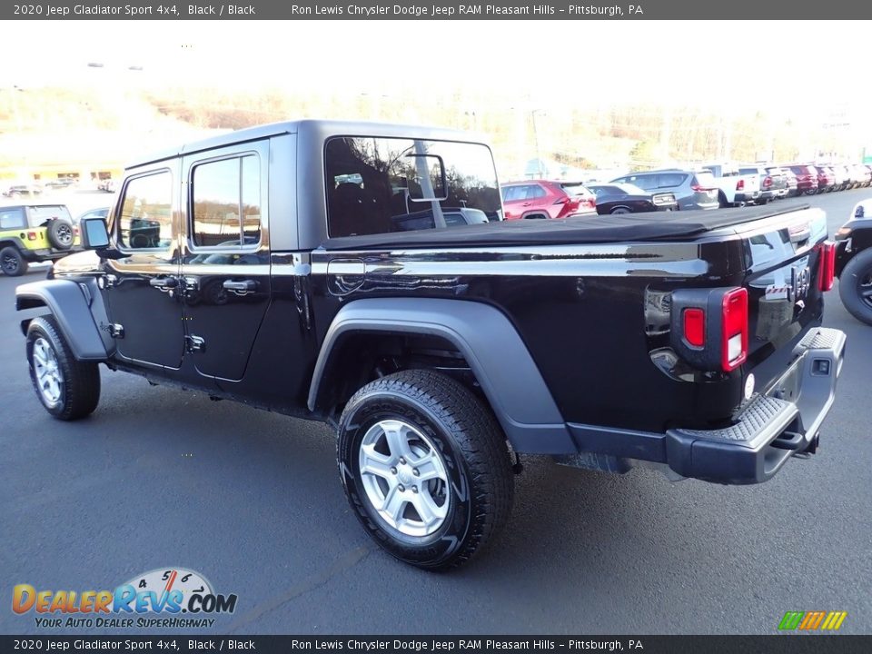 2020 Jeep Gladiator Sport 4x4 Black / Black Photo #3