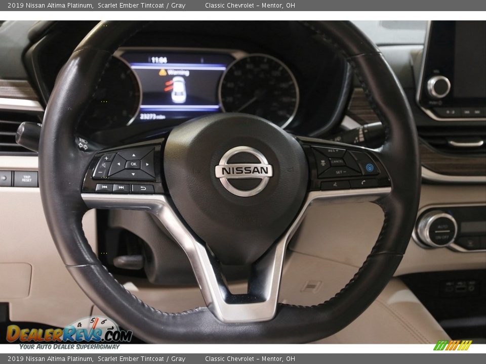 2019 Nissan Altima Platinum Steering Wheel Photo #7