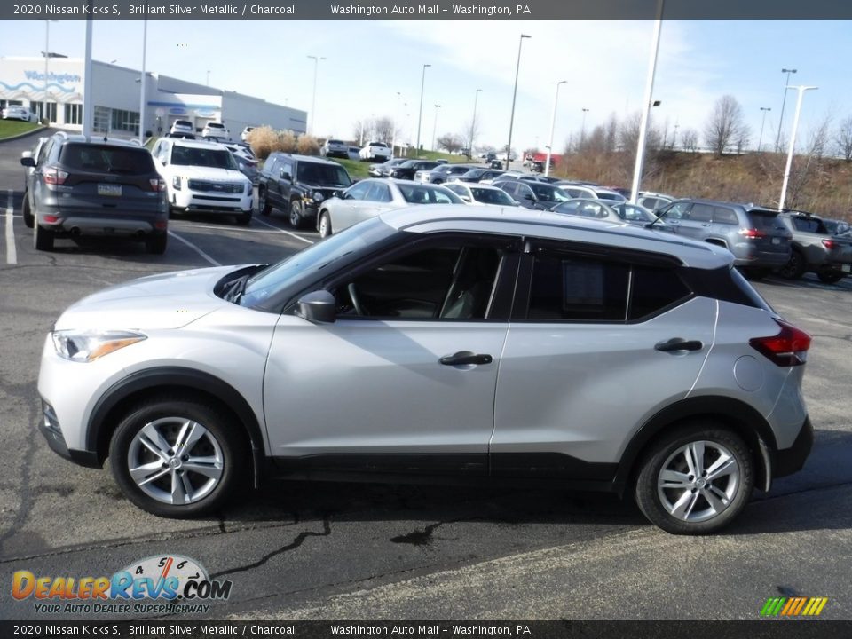 2020 Nissan Kicks S Brilliant Silver Metallic / Charcoal Photo #6