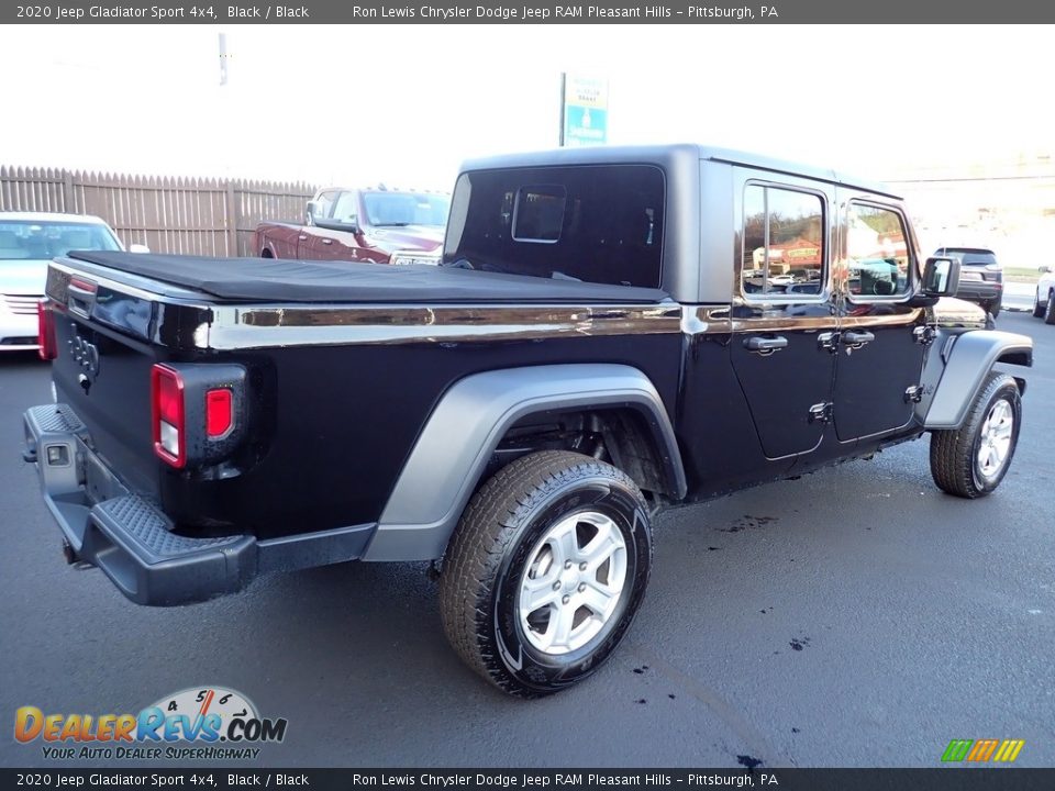 2020 Jeep Gladiator Sport 4x4 Black / Black Photo #6