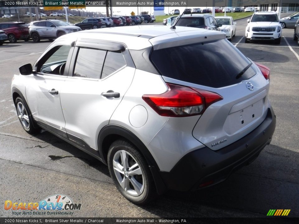 2020 Nissan Kicks S Brilliant Silver Metallic / Charcoal Photo #7