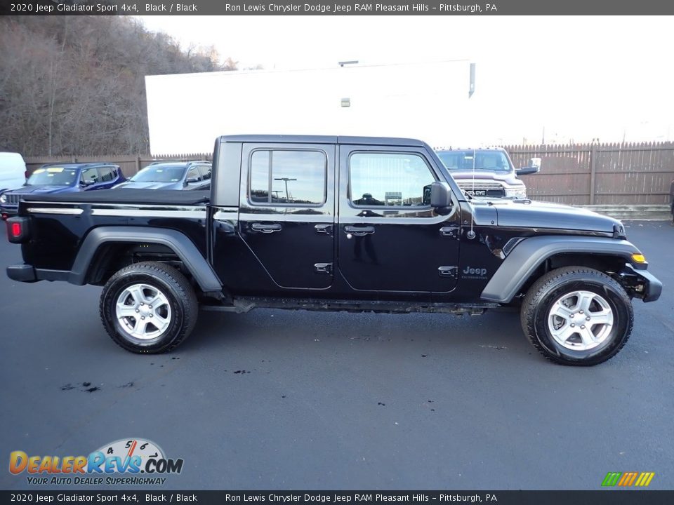 2020 Jeep Gladiator Sport 4x4 Black / Black Photo #7