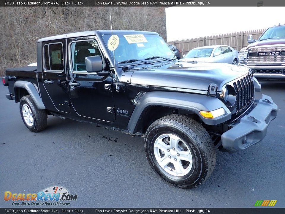 2020 Jeep Gladiator Sport 4x4 Black / Black Photo #8