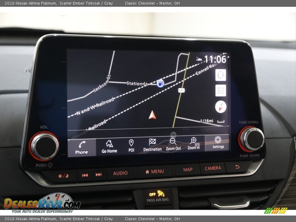 Navigation of 2019 Nissan Altima Platinum Photo #12