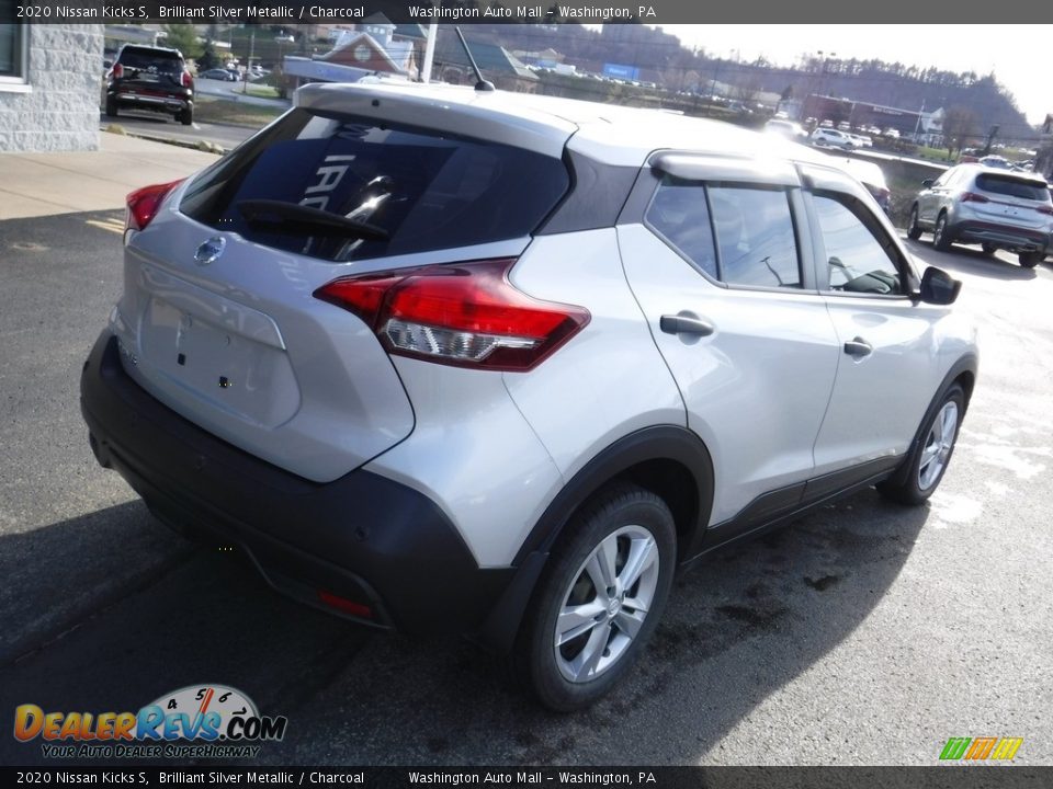 2020 Nissan Kicks S Brilliant Silver Metallic / Charcoal Photo #9