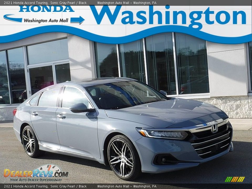 2021 Honda Accord Touring Sonic Gray Pearl / Black Photo #1